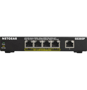Switch Netgear non manageable 5 ports Gigabit Ethernet avec PoE+ 63W (GS305P)