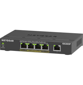 Switch Netgear non manageable 5 ports Gigabit Ethernet avec PoE+ 63W (GS305P)