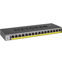 Switch Netgear non manageable à 16 ports gigabit avec PoE+ 76W (GS116LP)