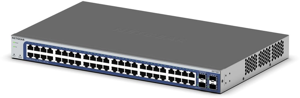 Switch administrable Netgear pro gigabit 48 ports avec 2 ports cuivre et 2 ports combo cuivre/SFP (GS748T) — image 3