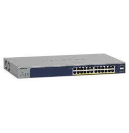 Switch administrable Netgear gigabit 24 ports PoE+ avec 2 ports SFP 190 W (GS724TP)