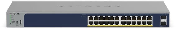 Switch administrable Netgear gigabit 24 ports PoE+ avec 2 ports SFP 190 W (GS724TP)