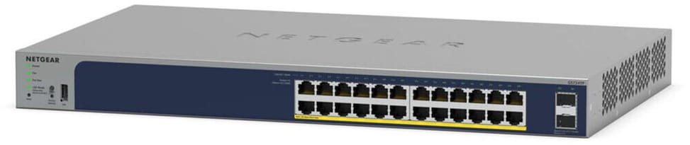 Switch administrable Netgear gigabit 24 ports PoE+ avec 2 ports SFP 190 W (GS724TP) — image 3