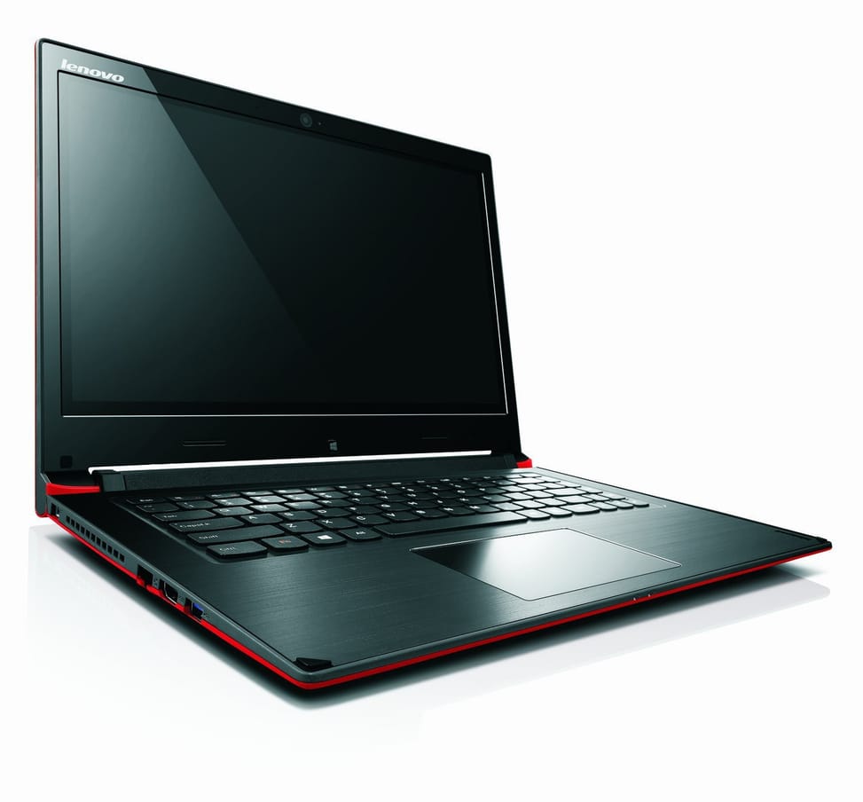 PC convertible tablette hybride Lenovo Flex 14 - Rouge avec contour noir
