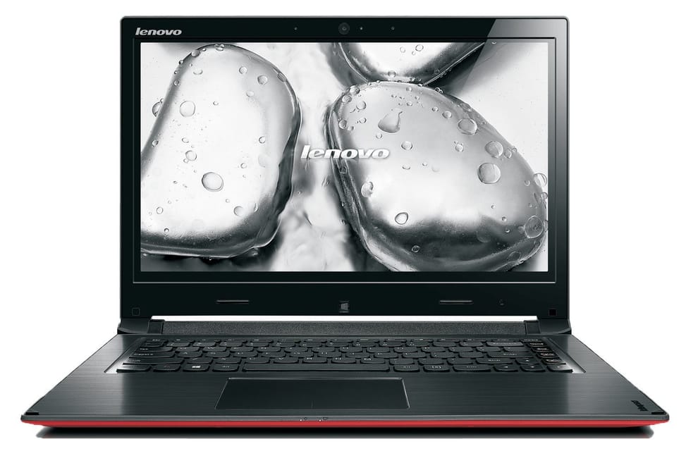 PC convertible tablette hybride Lenovo Flex 14 - Rouge avec contour noir