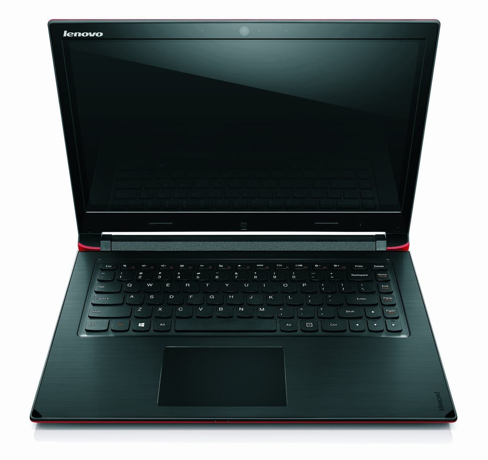 PC convertible tablette hybride Lenovo Flex 14 - Rouge avec contour noir