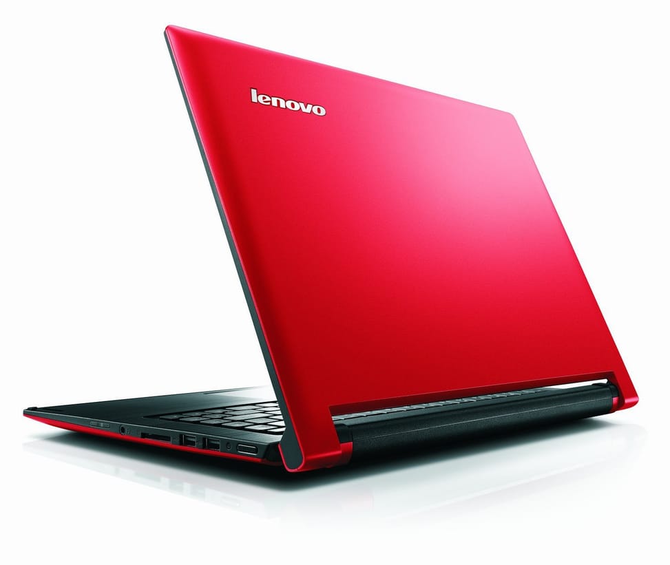 PC convertible tablette hybride Lenovo Flex 14 - Rouge avec contour noir