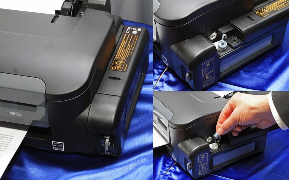 Imprimante A4 Monochrome jet d'encre EPSON WORKFORCE M105 (C11CC85301)