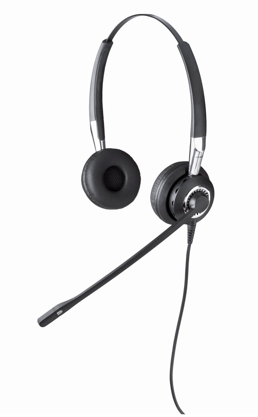 Casque-micro stéréo téléphone fixe et IP semi-ouvert Jabra GN 2400 Duo