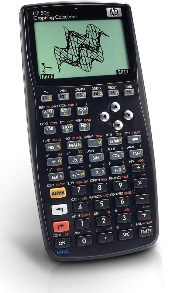 Calculatrice graphique HP 50g sans fil avec pochette de protection offerte