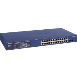 Switch administrable Netgear gigabit 24 ports PoE+ avec 2 ports SFP 380W (GS724TPP)