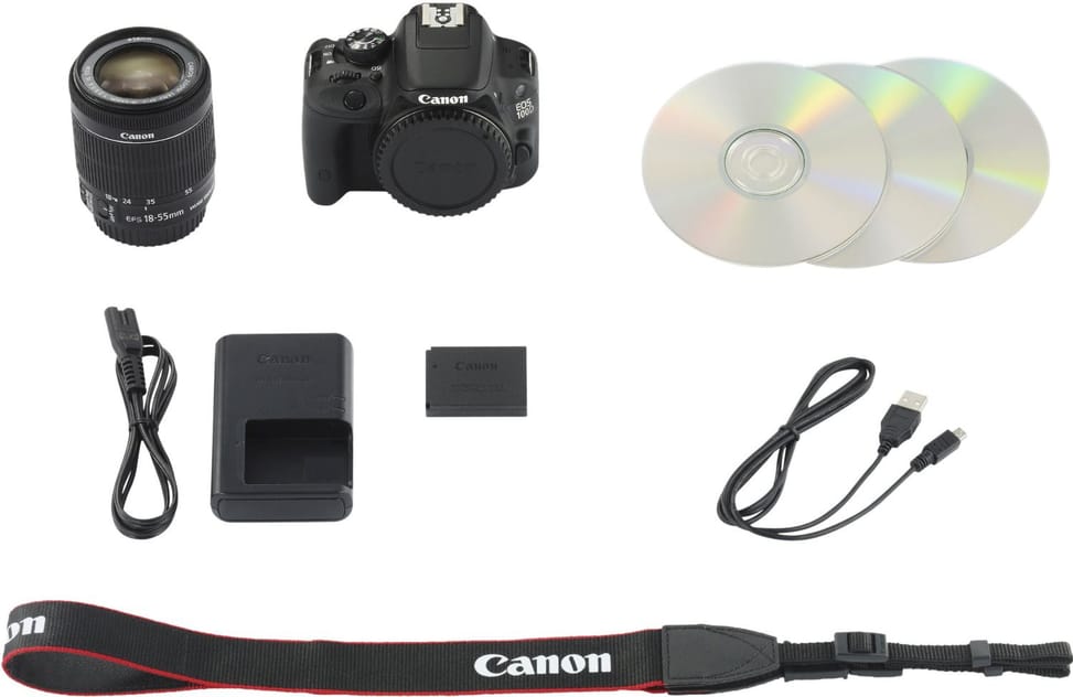 Reflex Canon EOS 100D + Objectif + Sac à dos et Trépieds Vanguard