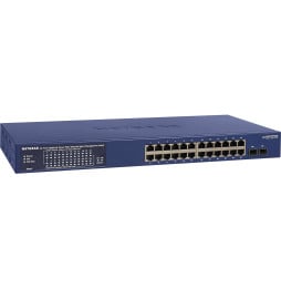 Switch administrable Netgear gigabit 24 ports PoE+ avec 2 ports SFP 380W (GS724TPP)