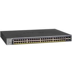 Switch administrable Netgear gigabit 48 ports PoE/PoE+ avec 4 ports SFP 384W (GS752TP)