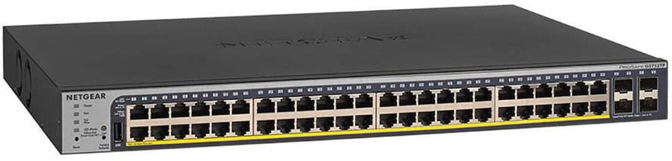 Switch administrable Netgear gigabit 48 ports PoE/PoE+ avec 4 ports SFP 384W (GS752TP) — image 2