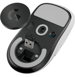 Souris gaming sans fil Bluetooth Logitech G Pro X Superlight (910-005943)