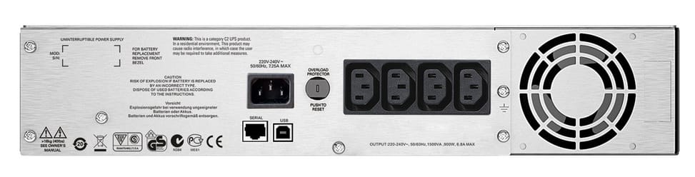 Onduleur Rackable line-interactive APC Smart-UPS C 1500VA 2U LCD