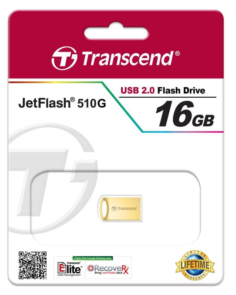 Clé USB Transcend JetFlash 510G - Gold Plating