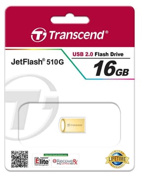 Clé USB Transcend JetFlash 510G - 8/ 16 GB Gold Plating — image 5