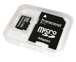 Carte mémoire Transcend microSDHC avec adaptateur SD - Classe 4 — image 2
