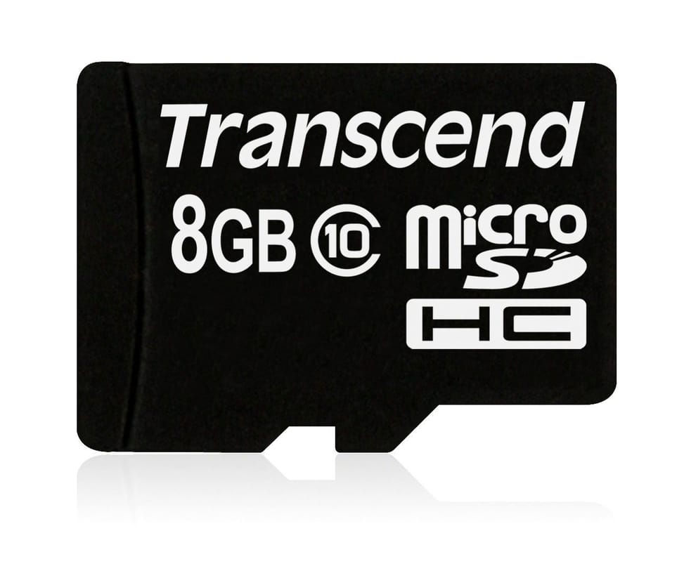 Carte mémoire Transcend microSDHC avec adaptateur SD - Classe 10