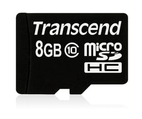 Carte mémoire Transcend microSDHC avec adaptateur SD - Classe 10 — image 2