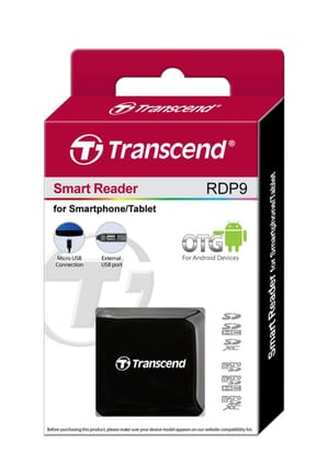 Lecteur de cartes mémoire Transcend SD/microSD/port USB - Compatible avec les appareils Android OTG — image 5