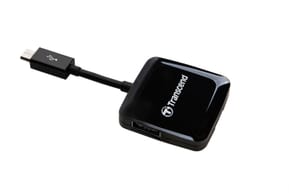 Lecteur de cartes mémoire Transcend SD/microSD/port USB - Compatible avec les appareils Android OTG — image 4