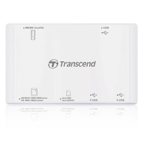Lecteur de cartes mémoire Transcend RDP7 - avec 3-port USB hub