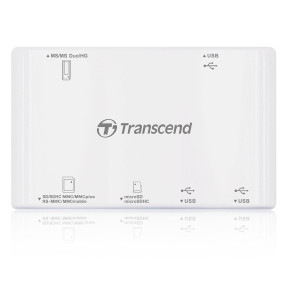 Lecteur de cartes mémoire Transcend RDP7 - avec 3-port USB hub