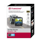 Enregistreur vidéo pour véhicule Transcend DrivePro 100 Full HD LCD 2.4" - Support avec ventouse avec carte mémoire 16GB offerte