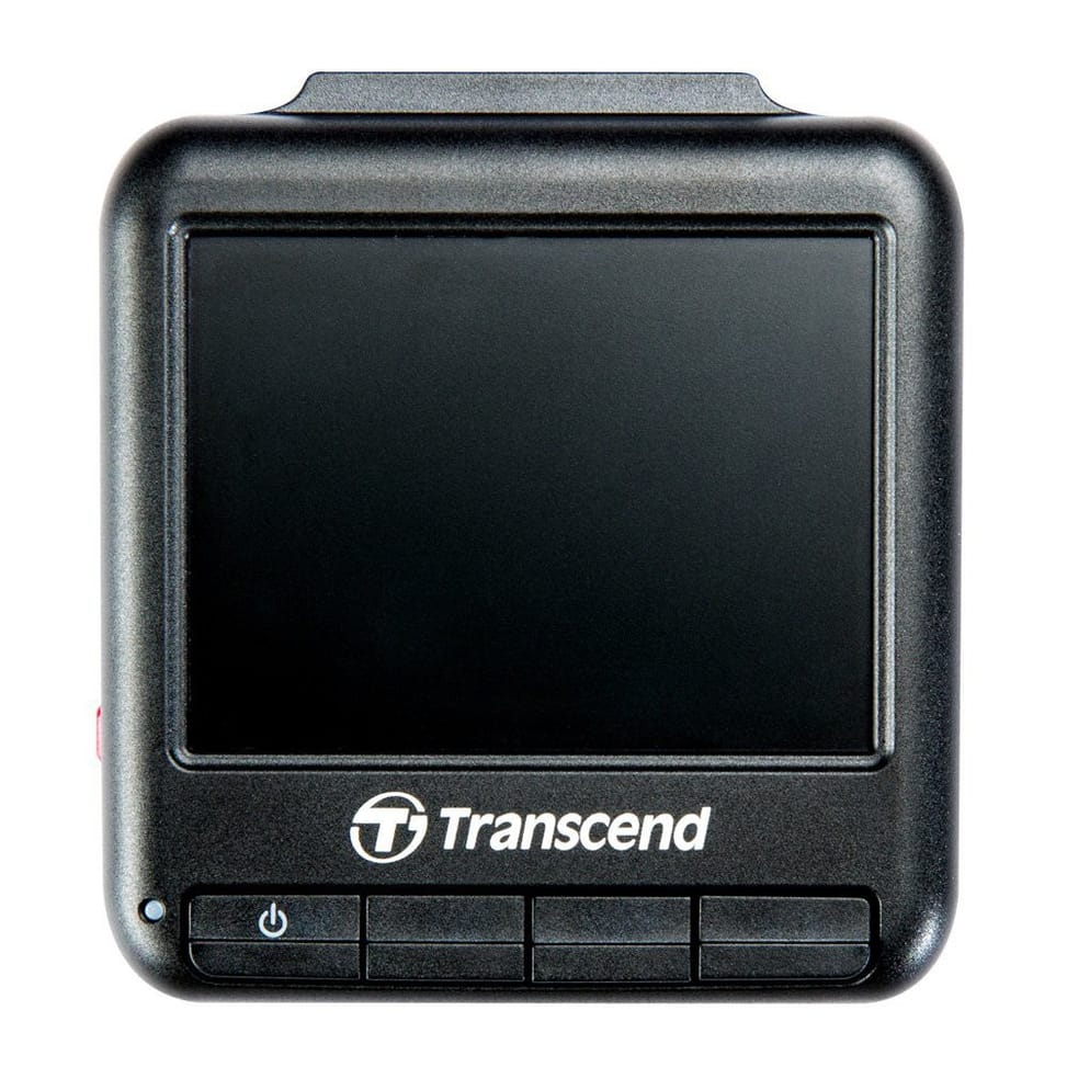 Enregistreur vidéo pour véhicule Transcend DrivePro 100 Full HD LCD 2.4" - Support avec ventouse avec carte mémoire 16GB offerte