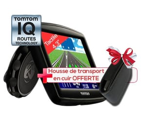 GPS TomTom XL Maroc et Europe Classic series - 4,3" tactile + Housse de transport en cuir OFFERTE