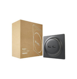 Fibaro - Prise mur 2 ports USB Walli - FGWU-021-8