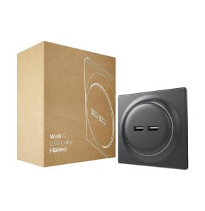 Fibaro - Prise mur 2 ports USB Walli - FGWU-021-8