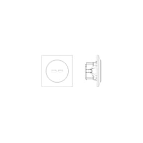 Fibaro - Prise mur 2 ports USB Walli - FGWU-021-8 — image 2