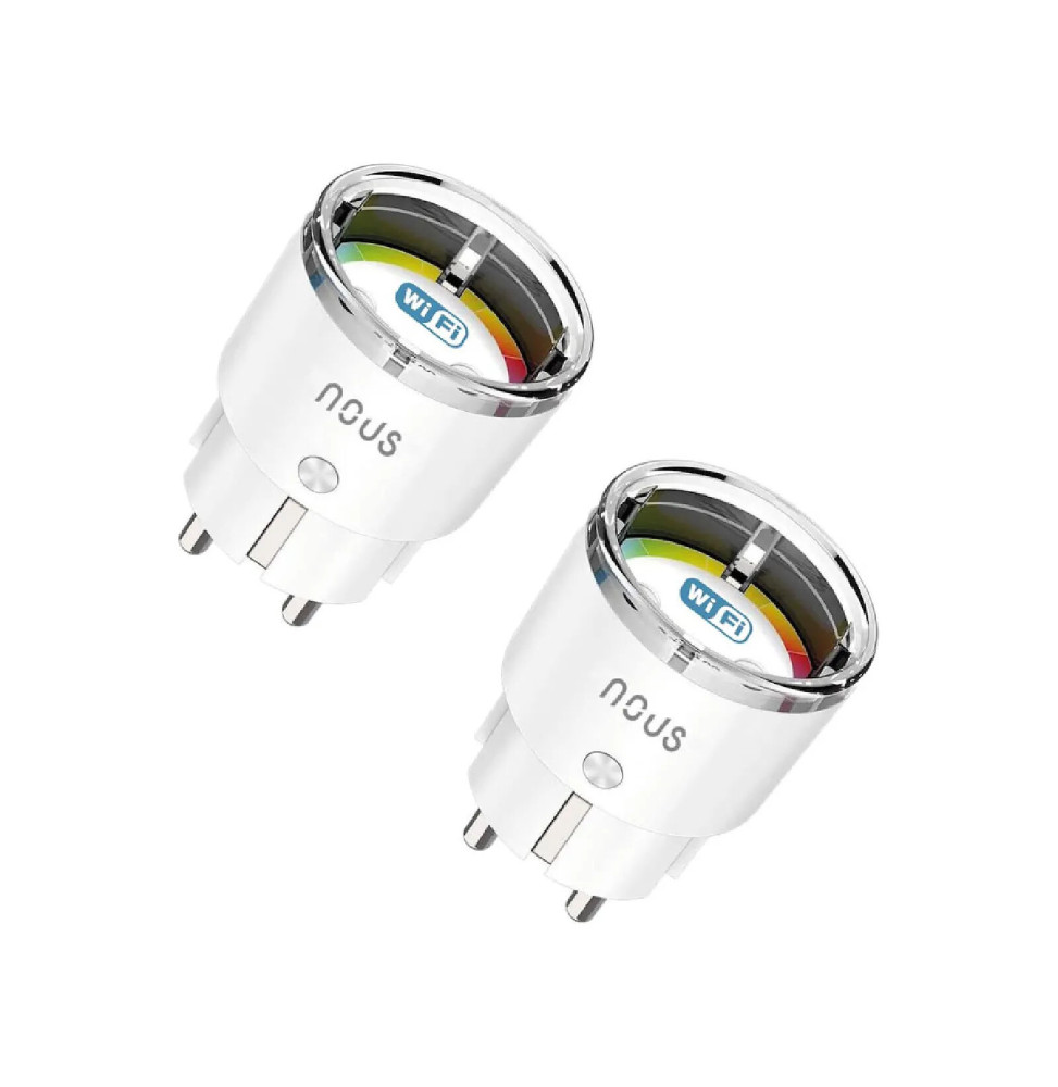 NOUS - Pack de 2 Prise Intelligente Wifi
