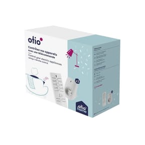 Lot de 3 prises connectées avec télécommande 16 canaux - Otio