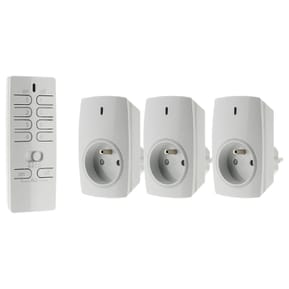 Lot de 3 prises connectées avec télécommande 16 canaux - Otio — image 2