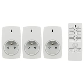Lot de 3 prises connectées avec télécommande 16 canaux - Otio — image 3