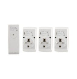 Lot de 3 prises connectées avec télécommande 16 canaux - Otio