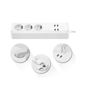 Woox - Multiprise intelligente Smart Wifi blanc...