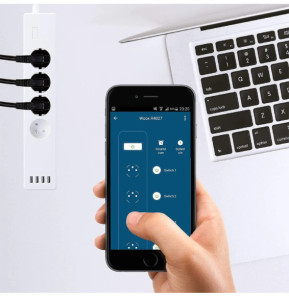Woox - Multiprise intelligente Wifi 4 prises R4027