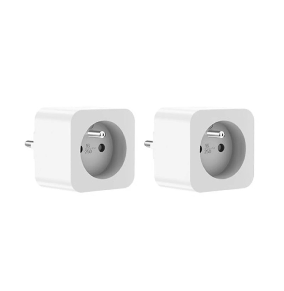 Woox - Prise intelligente FR Type E avec surveillance de l'énergie - R6128-2Pack