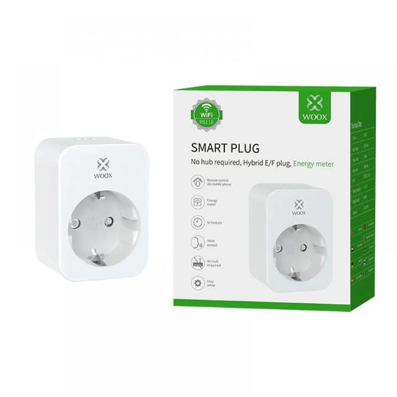 Woox - Prise intelligente UE Schuko avec surveillance de l'énergie R6118-2pack
