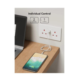 Woox - Prise murale intelligente Wifi Double UK R4053