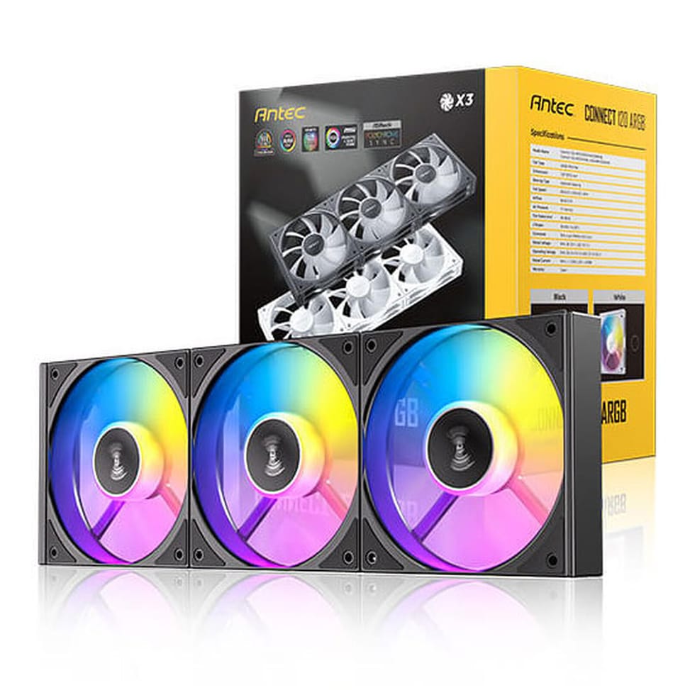 Antec Connect 120 ARGB Noir (x3) — image 1