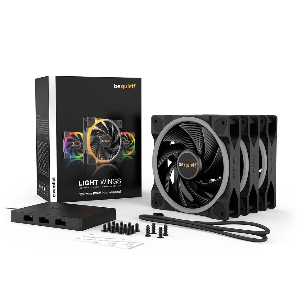 be quiet! Light Wings 120 mm PWM High Speed ARGB Triple Pack — image 4
