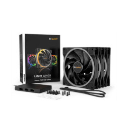 be quiet! Light Wings 140 mm PWM High Speed ARGB Triple Pack