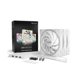 be quiet! Light Wings 140 mm PWM High Speed ARGB Triple Pack (blanc)
